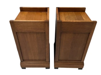 Two Art Deco Modernist Nightstands or Bedside Tables, 1920s